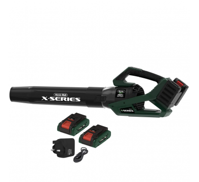 Webb 40V (2 x 20V) Brushless Axial Blower (2 x 4Ah Batteries & Charger)